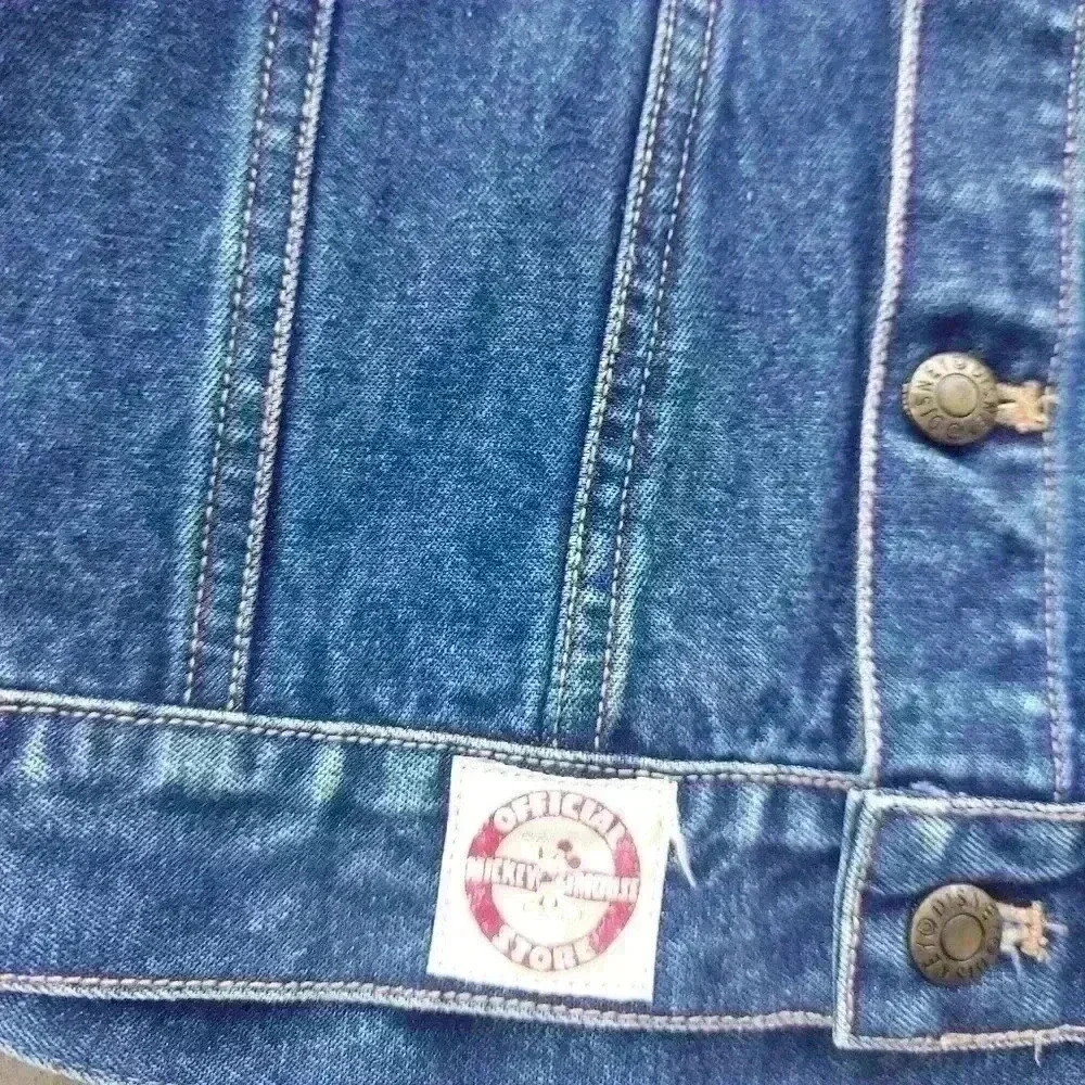Mickey Mouse Denim Varsity Jacket Kids - Picture 3 of 4
